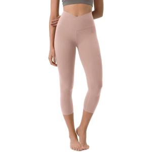 imageODODOS ODCLOUD Crossover 78 Leggings with Back Pocket for Women 23quot  25quot  28quot V High Wasit Lounge Yoga PantsDusty Pink