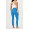 imageODODOS Cloud Feeling Crossover 78 Leggings with Pockets for Women 25quot  28quot V High Wasit Lounge Yoga PantsAzure