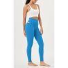 imageODODOS Cloud Feeling Crossover 78 Leggings with Pockets for Women 25quot  28quot V High Wasit Lounge Yoga PantsAzure