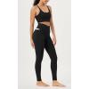 imageODODOS Cloud Feeling Crossover 78 Leggings with Pockets for Women 25quot  28quot V High Wasit Lounge Yoga PantsBlack