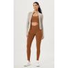 imageODODOS Cloud Feeling Crossover 78 Leggings with Pockets for Women 25quot  28quot V High Wasit Lounge Yoga PantsCaramel