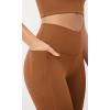 imageODODOS Cloud Feeling Crossover 78 Leggings with Pockets for Women 25quot  28quot V High Wasit Lounge Yoga PantsCaramel