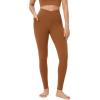 imageODODOS Cloud Feeling Crossover 78 Leggings with Pockets for Women 25quot  28quot V High Wasit Lounge Yoga PantsCaramel