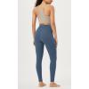 imageODODOS Cloud Feeling Crossover 78 Leggings with Pockets for Women 25quot  28quot V High Wasit Lounge Yoga PantsInk Blue