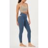 imageODODOS Cloud Feeling Crossover 78 Leggings with Pockets for Women 25quot  28quot V High Wasit Lounge Yoga PantsInk Blue