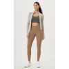 imageODODOS Cloud Feeling Crossover 78 Leggings with Pockets for Women 25quot  28quot V High Wasit Lounge Yoga PantsLight Brown