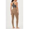 imageODODOS Cloud Feeling Crossover 78 Leggings with Pockets for Women 25quot  28quot V High Wasit Lounge Yoga PantsLight Brown