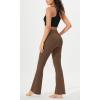 imageODODOS Cloud Feeling Flared Pants with Pocket for Women High Waist Casual Bootcut Yoga Pants 30quot32quot InseamBrunette