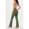 imageODODOS Cloud Feeling Flared Pants with Pocket for Women High Waist Casual Bootcut Yoga Pants 30quot32quot InseamDark Olive