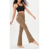 imageODODOS Cloud Feeling Flared Pants with Pocket for Women High Waist Casual Bootcut Yoga Pants 30quot32quot InseamLight Brown
