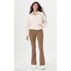 imageODODOS Cloud Feeling Flared Pants with Pocket for Women High Waist Casual Bootcut Yoga Pants 30quot32quot InseamLight Brown