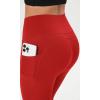 imageODODOS Cloud Feeling Flared Pants with Pocket for Women High Waist Casual Bootcut Yoga Pants 30quot32quot InseamRed