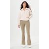 imageODODOS Cloud Feeling Flared Pants with Pocket for Women High Waist Casual Bootcut Yoga Pants 30quot32quot InseamShaker Beige