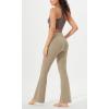 imageODODOS Cloud Feeling Flared Pants with Pocket for Women High Waist Casual Bootcut Yoga Pants 30quot32quot InseamShaker Beige