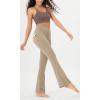 imageODODOS Cloud Feeling Flared Pants with Pocket for Women High Waist Casual Bootcut Yoga Pants 30quot32quot InseamShaker Beige