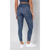 imageODODOS Womens Gathered Cross Waist Yoga Leggings with Pockets 25quot  28quot Crossover Workout Yoga PantsBlue Leopard