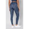 imageODODOS Womens Gathered Cross Waist Yoga Leggings with Pockets 25quot  28quot Crossover Workout Yoga PantsBlue Leopard