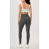 imageODODOS Womens Gathered Cross Waist Yoga Leggings with Pockets 25quot  28quot Crossover Workout Yoga PantsCharcoal