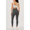 imageODODOS Womens Gathered Cross Waist Yoga Leggings with Pockets 25quot  28quot Crossover Workout Yoga PantsCharcoal
