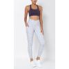 imageODODOS Womens Gathered Cross Waist Yoga Leggings with Pockets 25quot  28quot Crossover Workout Yoga PantsDalmatian