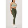 imageODODOS Womens Gathered Cross Waist Yoga Leggings with Pockets 25quot  28quot Crossover Workout Yoga PantsDark Olive