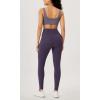 imageODODOS Womens Gathered Cross Waist Yoga Leggings with Pockets 25quot  28quot Crossover Workout Yoga PantsDark Purple