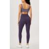 imageODODOS Womens Gathered Cross Waist Yoga Leggings with Pockets 25quot  28quot Crossover Workout Yoga PantsDark Purple