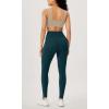 imageODODOS Womens Gathered Cross Waist Yoga Leggings with Pockets 25quot  28quot Crossover Workout Yoga PantsForest Teal