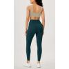 imageODODOS Womens Gathered Cross Waist Yoga Leggings with Pockets 25quot  28quot Crossover Workout Yoga PantsForest Teal