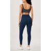 imageODODOS Womens Gathered Cross Waist Yoga Leggings with Pockets 25quot  28quot Crossover Workout Yoga PantsNavy