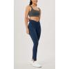 imageODODOS Womens Gathered Cross Waist Yoga Leggings with Pockets 25quot  28quot Crossover Workout Yoga PantsNavy