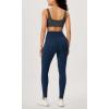 imageODODOS Womens Gathered Cross Waist Yoga Leggings with Pockets 25quot  28quot Crossover Workout Yoga PantsNavy