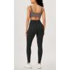 imageODODOS Womens Gathered Cross Waist Yoga Leggings with Pockets 25quot  28quot Crossover Workout Yoga PantsOnyx Black Grey