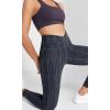 imageODODOS Womens Gathered Cross Waist Yoga Leggings with Pockets 25quot  28quot Crossover Workout Yoga PantsWave Line Charcoal