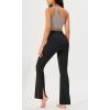imageODODOS Cloud Feeling SplitHem Flared Pants for Women 29quot 31quot High Waisted Lounge Bootcut Yoga PantsBlack