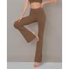 imageODODOS Cloud Feeling SplitHem Flared Pants for Women 29quot 31quot High Waisted Lounge Bootcut Yoga PantsBrunette