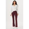 imageODODOS Cloud Feeling SplitHem Flared Pants for Women 29quot 31quot High Waisted Lounge Bootcut Yoga PantsBurgundy