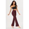 imageODODOS Cloud Feeling SplitHem Flared Pants for Women 29quot 31quot High Waisted Lounge Bootcut Yoga PantsBurgundy
