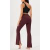 imageODODOS Cloud Feeling SplitHem Flared Pants for Women 29quot 31quot High Waisted Lounge Bootcut Yoga PantsBurgundy