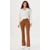imageODODOS Cloud Feeling SplitHem Flared Pants for Women 29quot 31quot High Waisted Lounge Bootcut Yoga PantsCaramel