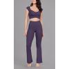 imageODODOS Cloud Feeling SplitHem Flared Pants for Women 29quot 31quot High Waisted Lounge Bootcut Yoga PantsDark Purple