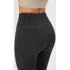 imageODODOS Cloud Feeling SplitHem Flared Pants for Women 29quot 31quot High Waisted Lounge Bootcut Yoga PantsOnyx Black Grey