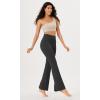 imageODODOS Cloud Feeling SplitHem Flared Pants for Women 29quot 31quot High Waisted Lounge Bootcut Yoga PantsOnyx Black Grey