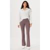 imageODODOS Cloud Feeling SplitHem Flared Pants for Women 29quot 31quot High Waisted Lounge Bootcut Yoga PantsPurple Taupe
