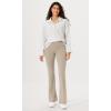 imageODODOS Cloud Feeling SplitHem Flared Pants for Women 29quot 31quot High Waisted Lounge Bootcut Yoga PantsShaker Beige