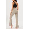 imageODODOS Cloud Feeling SplitHem Flared Pants for Women 29quot 31quot High Waisted Lounge Bootcut Yoga PantsShaker Beige