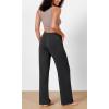 imageODODOS Womens Modal Soft Wide Leg Pants Elastic High Waist Casual Lounge Relaxed Pants with Pockets  27quot 29quot  31quot InseamBlack