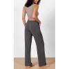 imageODODOS Womens Modal Soft Wide Leg Pants Elastic High Waist Casual Lounge Relaxed Pants with Pockets  27quot 29quot  31quot InseamCharcoal
