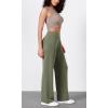 imageODODOS Womens Modal Soft Wide Leg Pants Elastic High Waist Casual Lounge Relaxed Pants with Pockets  27quot 29quot  31quot InseamDark Sage