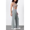 imageODODOS Womens Modal Soft Wide Leg Pants Elastic High Waist Casual Lounge Relaxed Pants with Pockets  27quot 29quot  31quot InseamGrey Blue